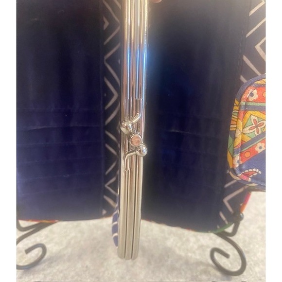 Vera Bradley Women's Wallet Coin Case Bright Paisley Print Clutch Snap Closure - Picture 5 of 6